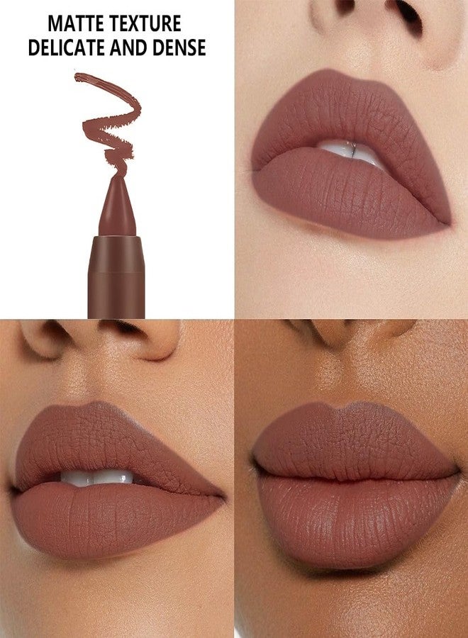 BINGBRUSH 2 in 1 Lip Liner and Lipstick Combo, Matte Lipstick Long Lasting Waterproof Lip Pencil Crayon, Smudge Proof Lip Stain,Hign Pigmented Women’s Makeup (03#Rose Mirage) - Image 3